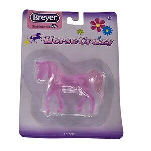Breyer Stablemate Horse Crazy Clear Frosted Purple Morgan Arabian Walking #6011